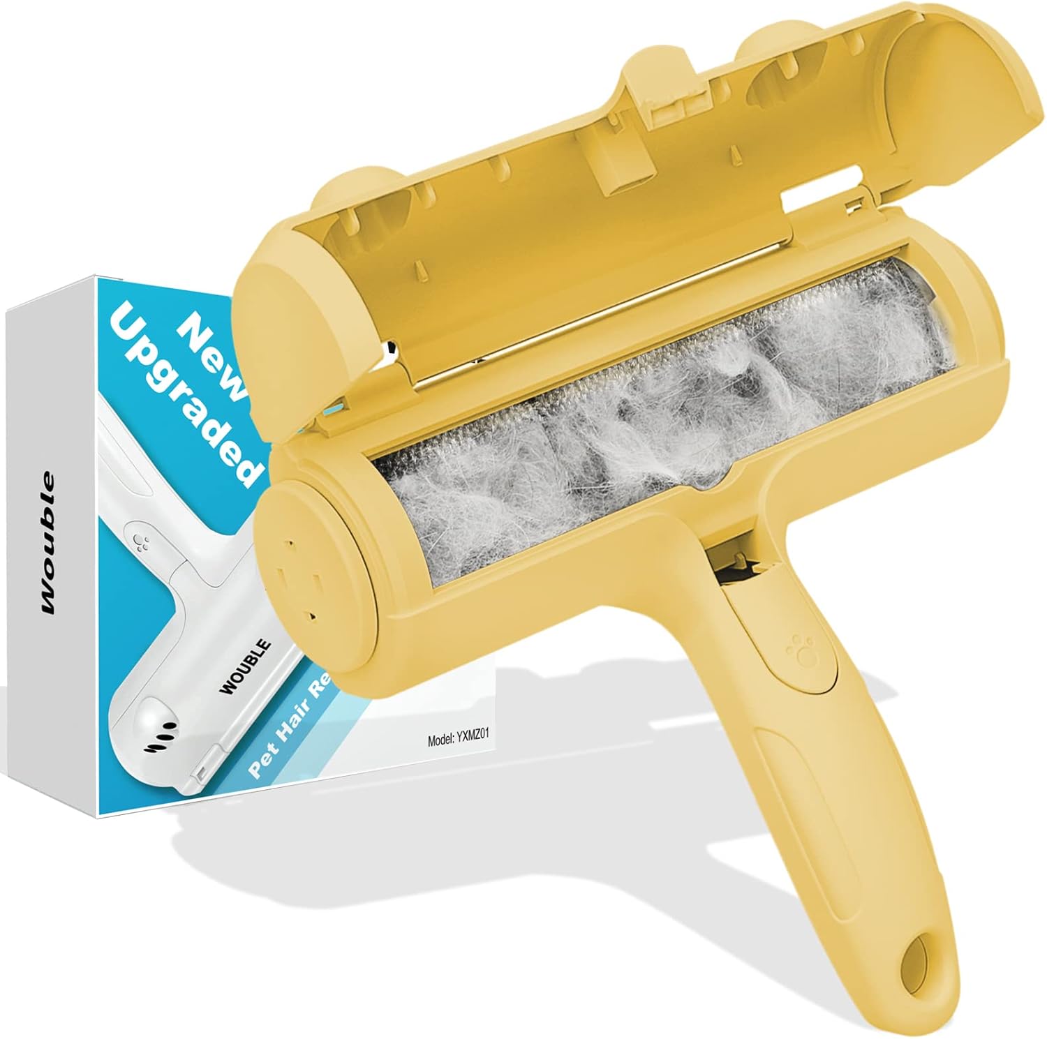 Wouble Pet Hair Remover Roller, Reusable Dog Cat Hair Removal Brush, Self Clean...