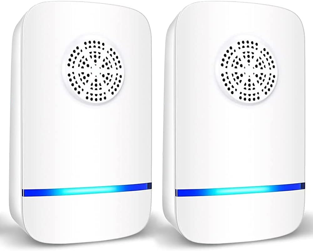 Ultrasonic Pest Repeller 2 Pack, Insect Control, Spider Repellent, Plug in Indoo...