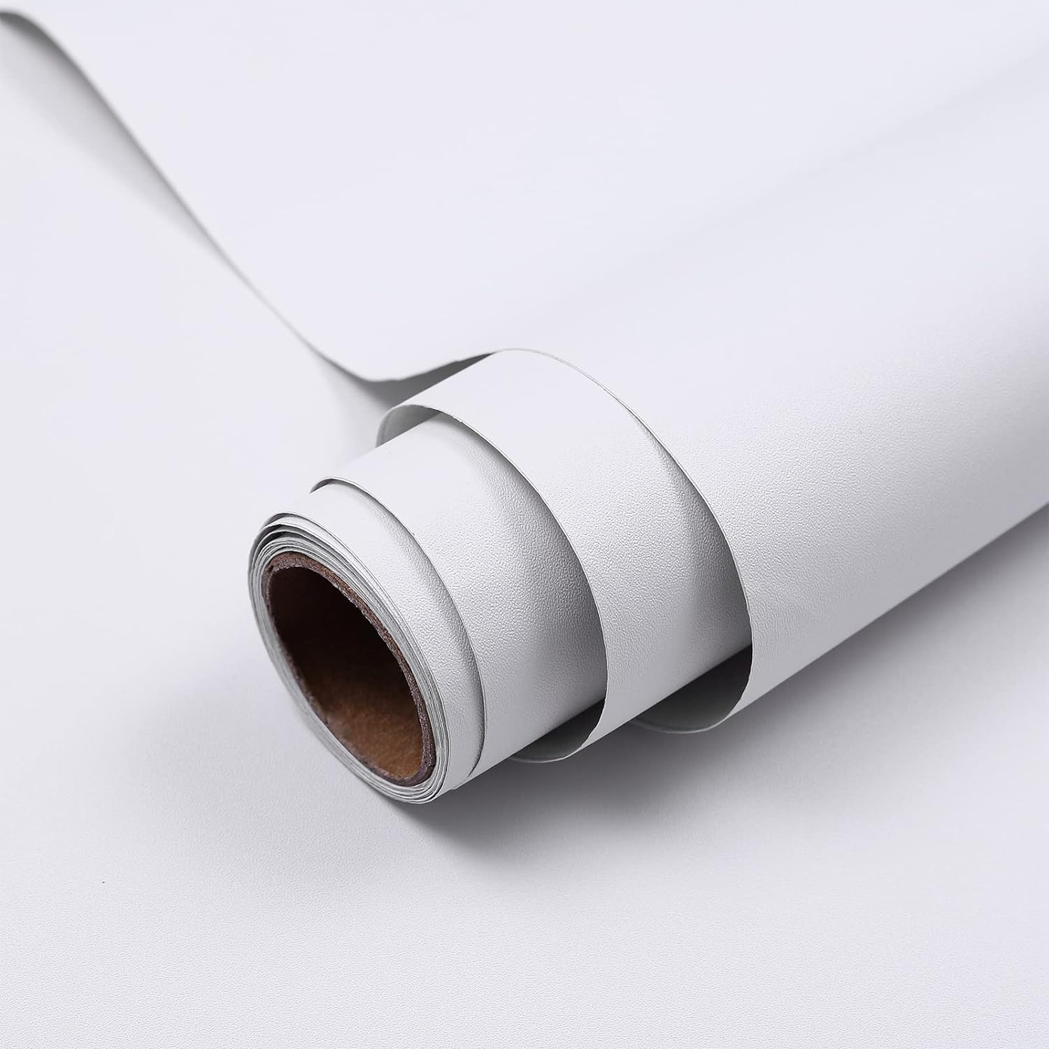 Hode White Self Adhesive Wallpaper Vinyl Film Sticky Back Plastic Roll Peel and...
