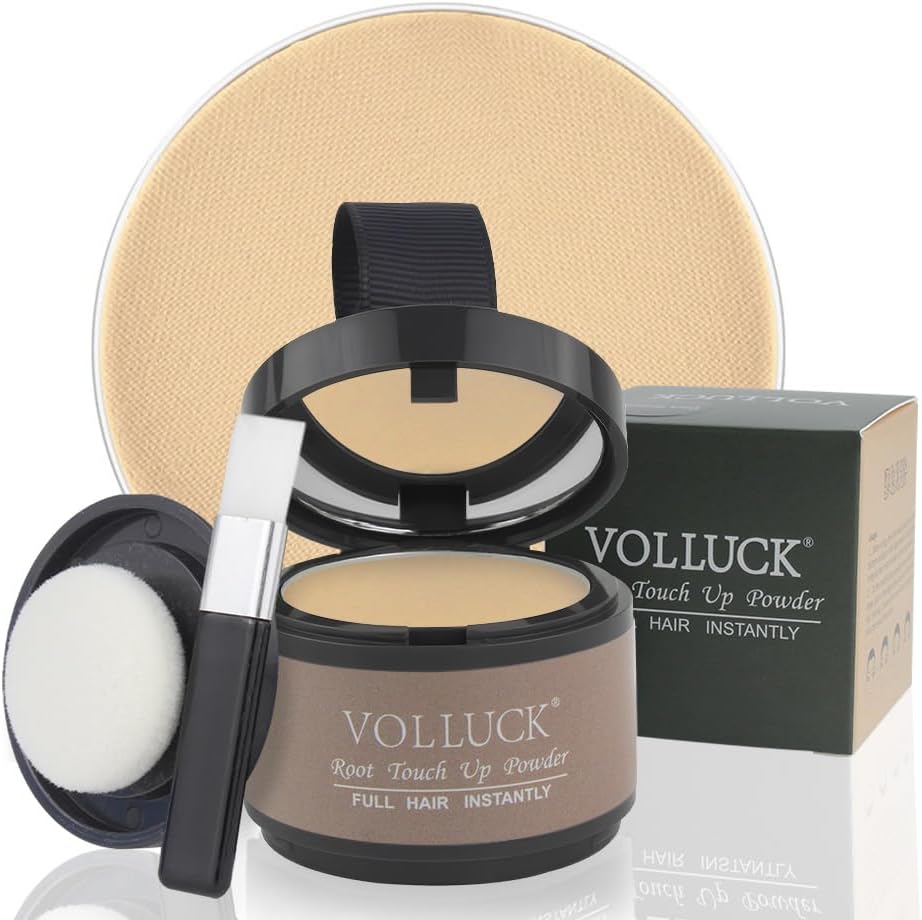 VOLLUCK Root Touch Up Hair Powder, Special Root Cover Up Hairline Shadow Powder...