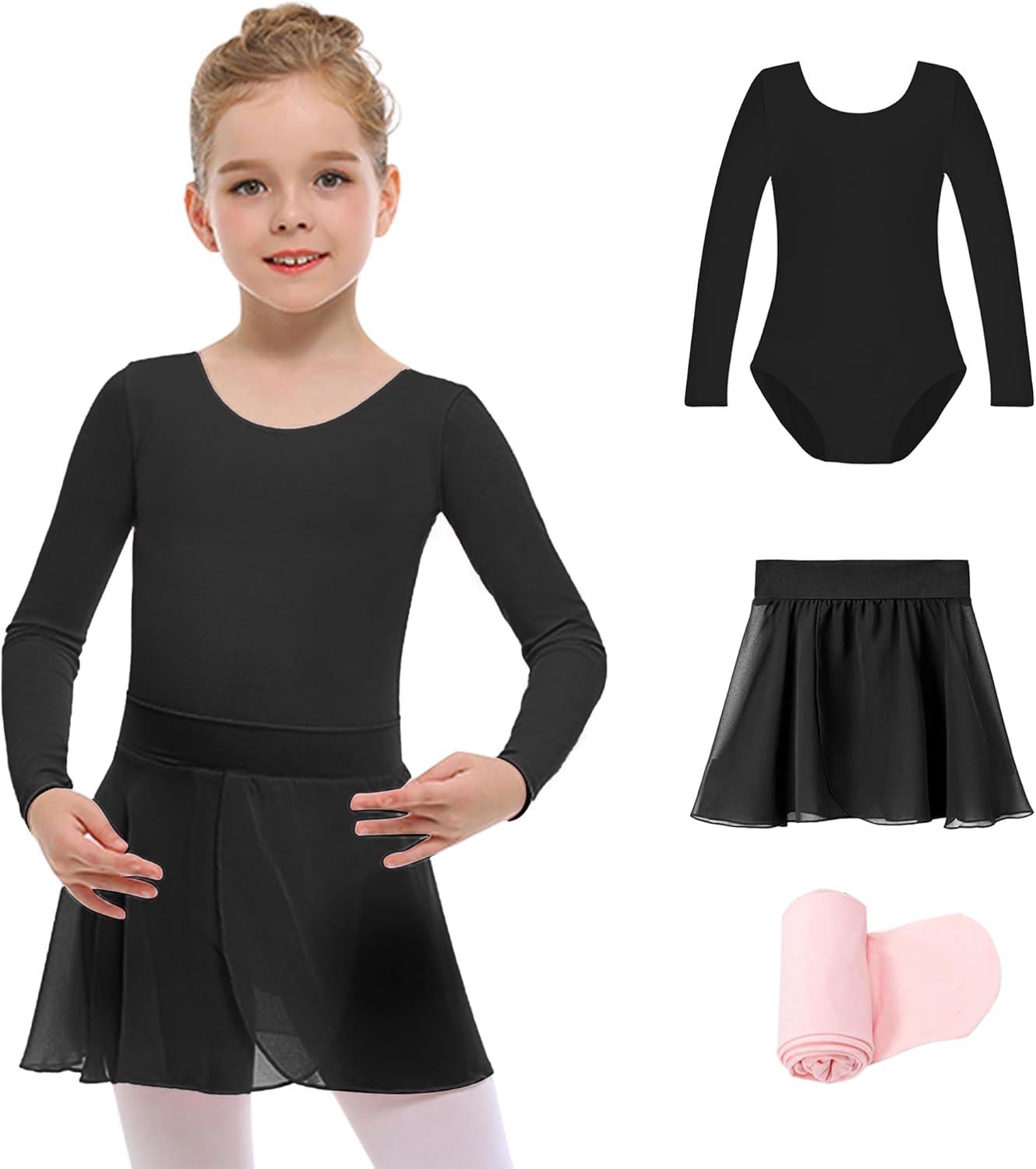 Special Stelle Girls Ballet Leotards, Unique Toddler Dance Outfit Combo with Pul...