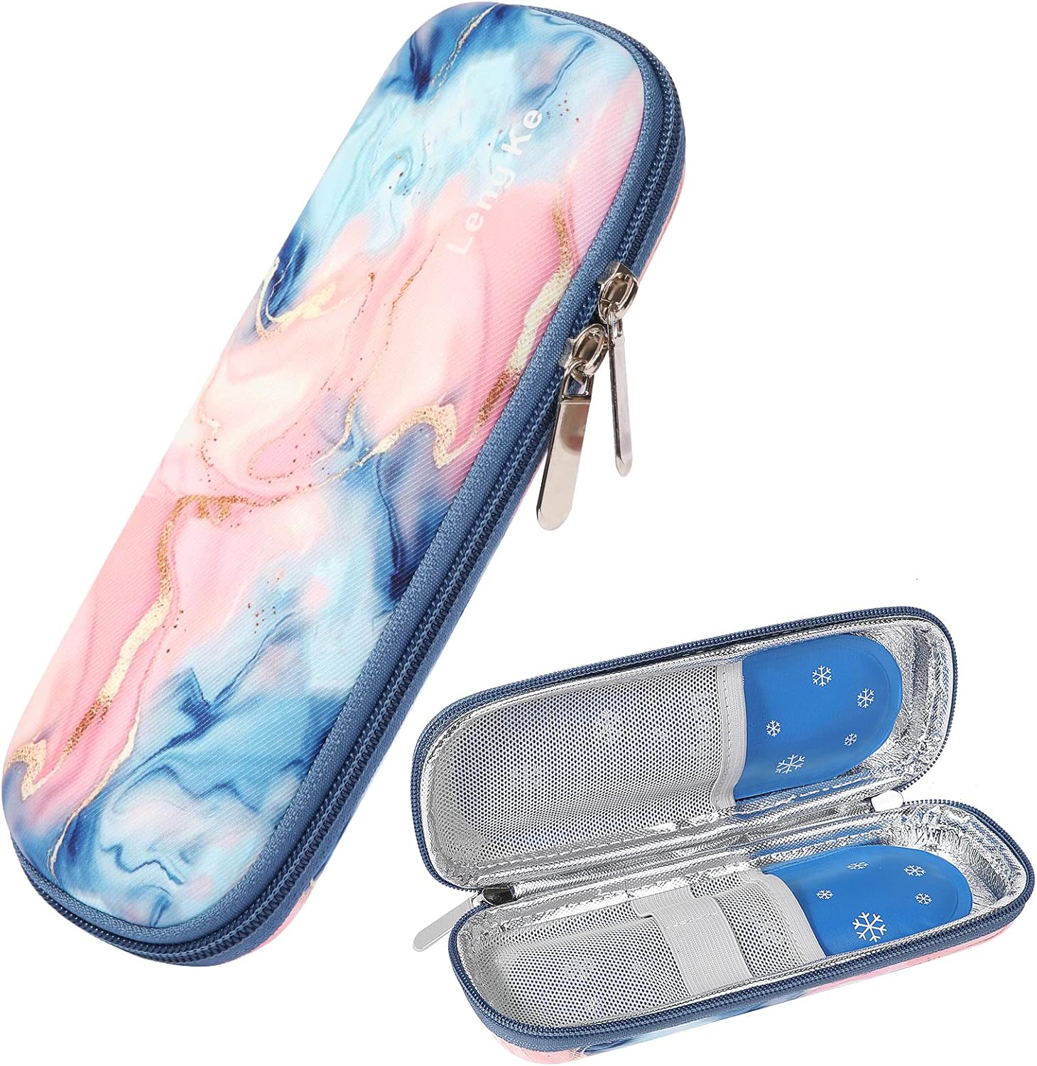 JAKAGO EVA Compact Insulin Cooler Travel Hard Case,Lightweight and Durable Diabe...