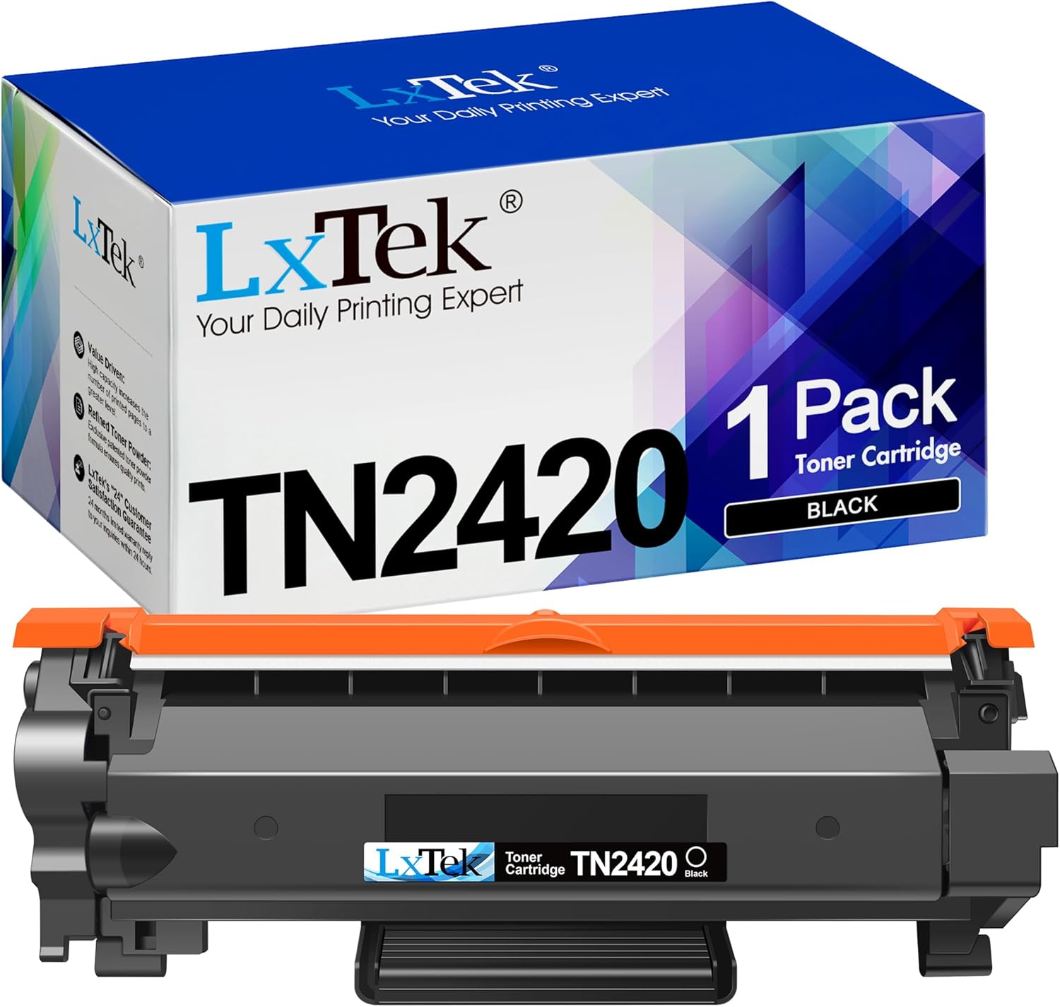 LxTek TN2420 Compatible Toner Cartridges Replacement for Brother TN-2420 TN2410...