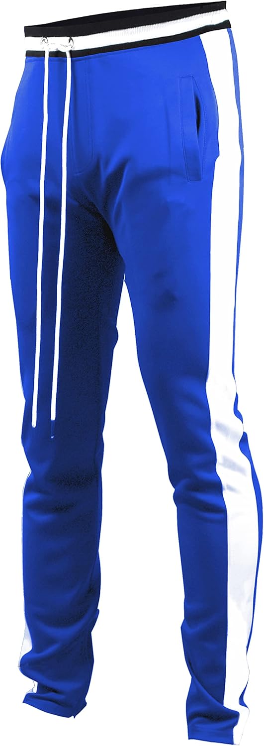 SCREENSHOT-Track Pants S41700 Mens Premium Slim Fit Athletic Fitness Fashion Urb...