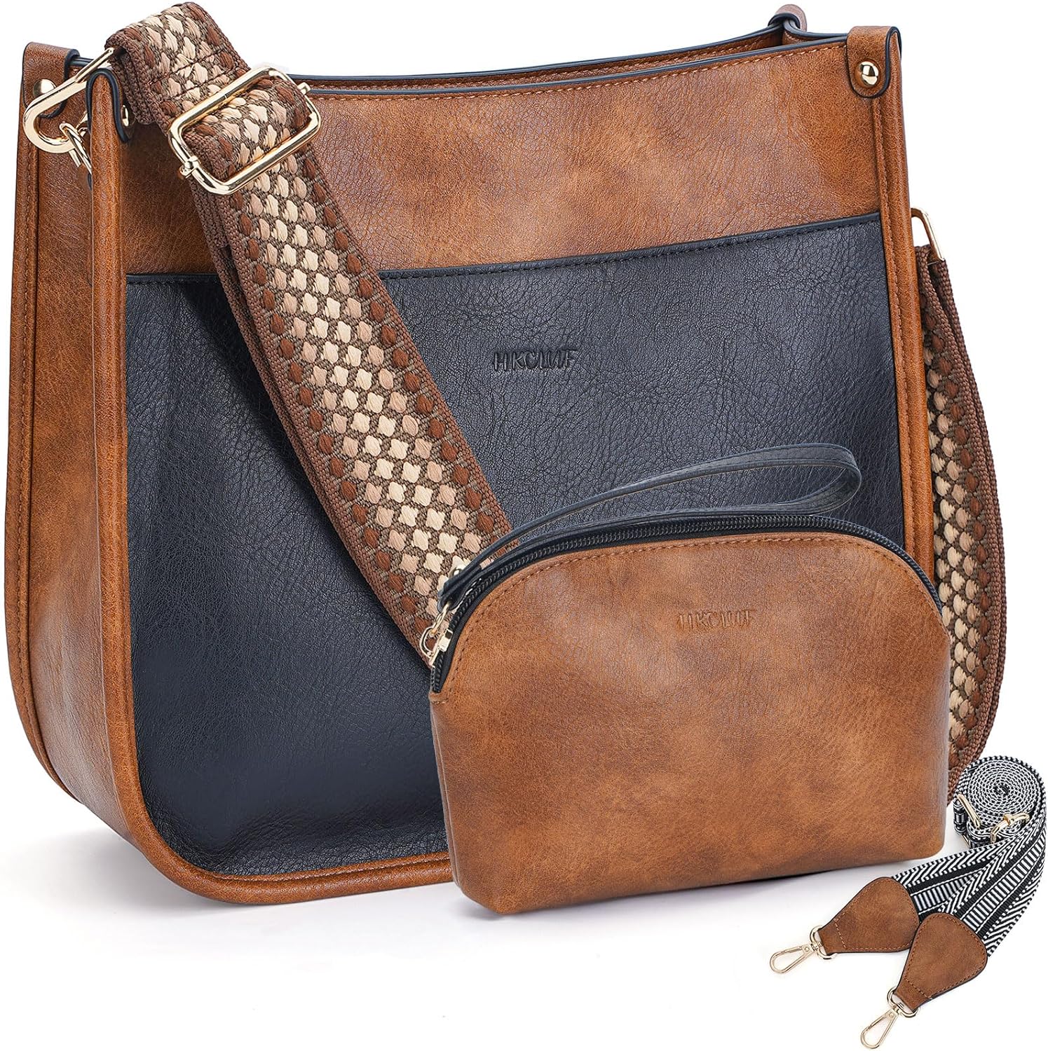 HKCLUF Crossbody Bag for Women, Special Purse and Leather Hobo Handbag Wallet Se...