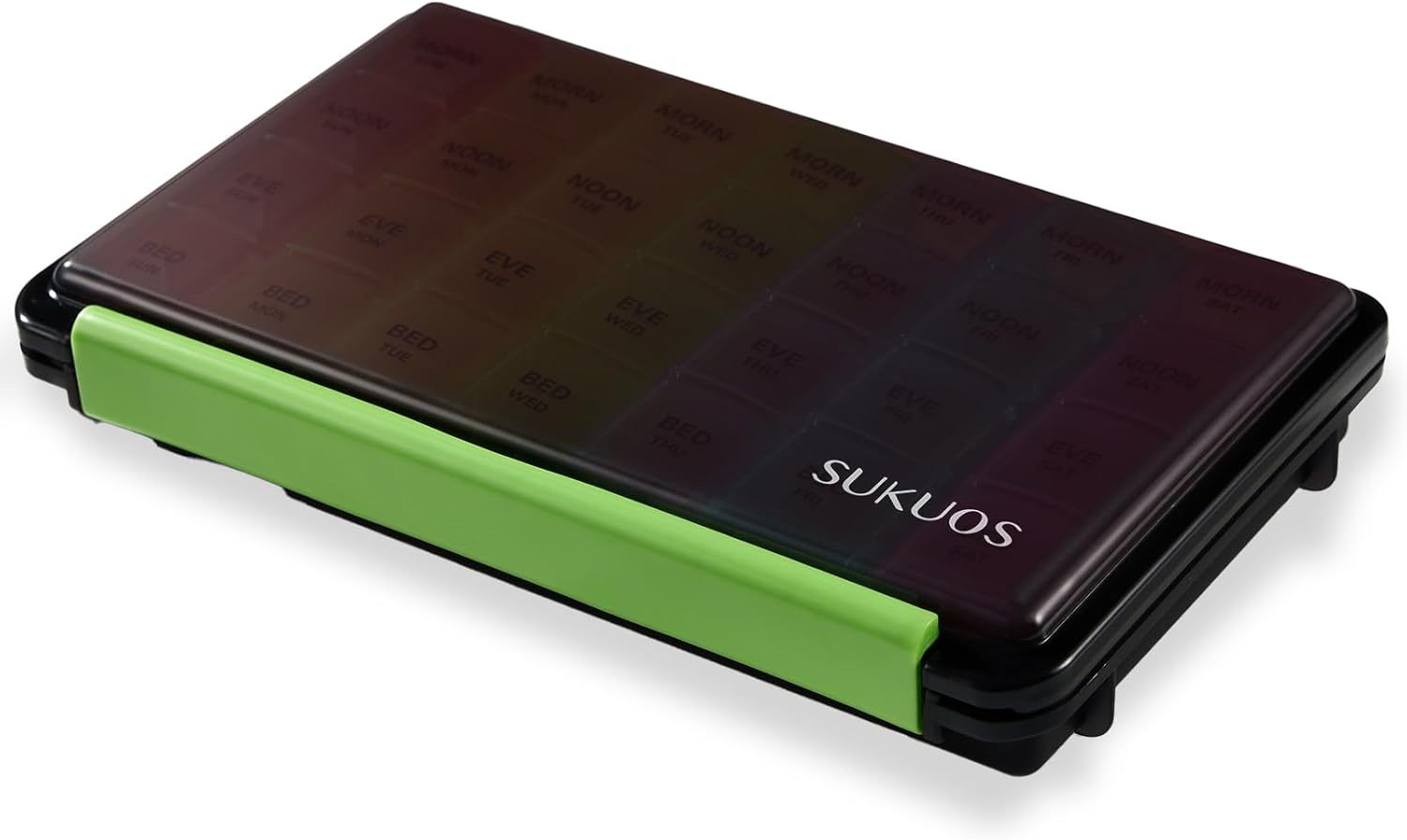 Sukuos Pill Organizer, Special Weekly Pill Organizer with Moisture-Resistant Des...