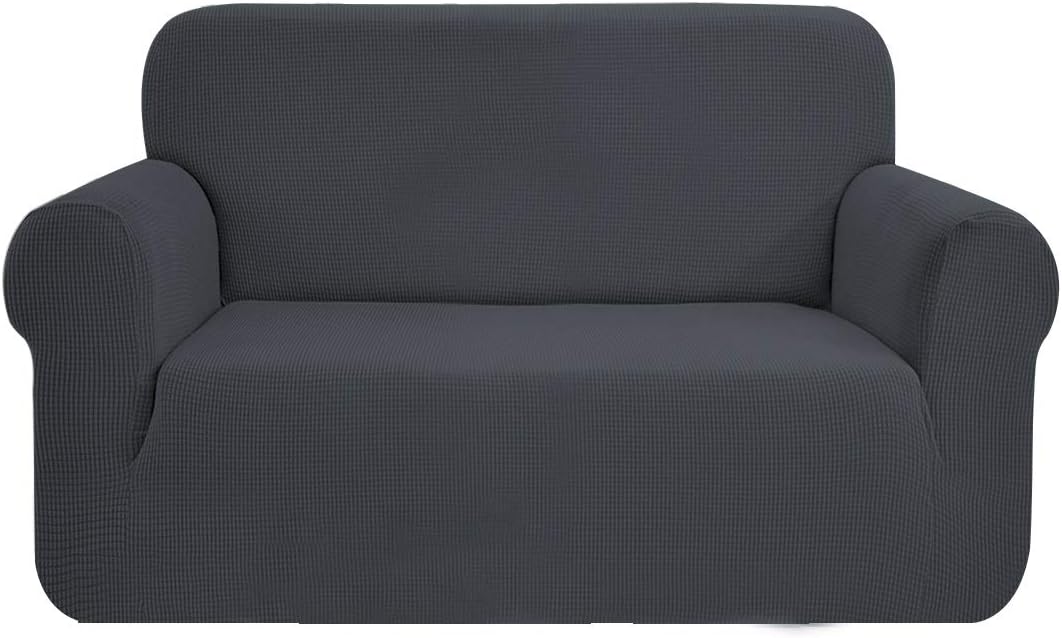 SAMSTEX Stylish Sofa Cover Stretch 1-Piece Sofa Slipcovers High Stretch Sofa Cov...