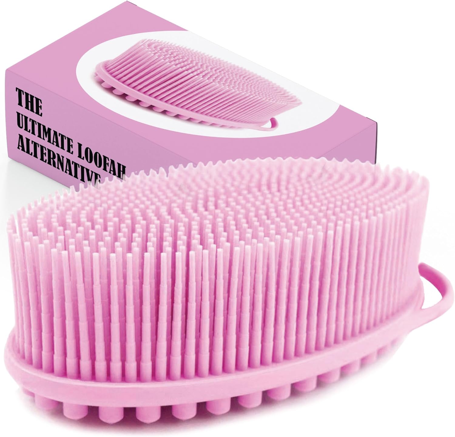 Avilana Body Scrubber, Dual-Sided Silicone Body Scrubber – Gentle Body Brush & S...