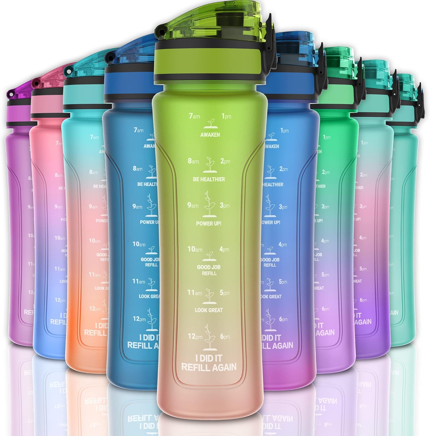 KITART 450ml Water Bottle, Special Sports Water Bottle for Kids with Chug Lid, I...