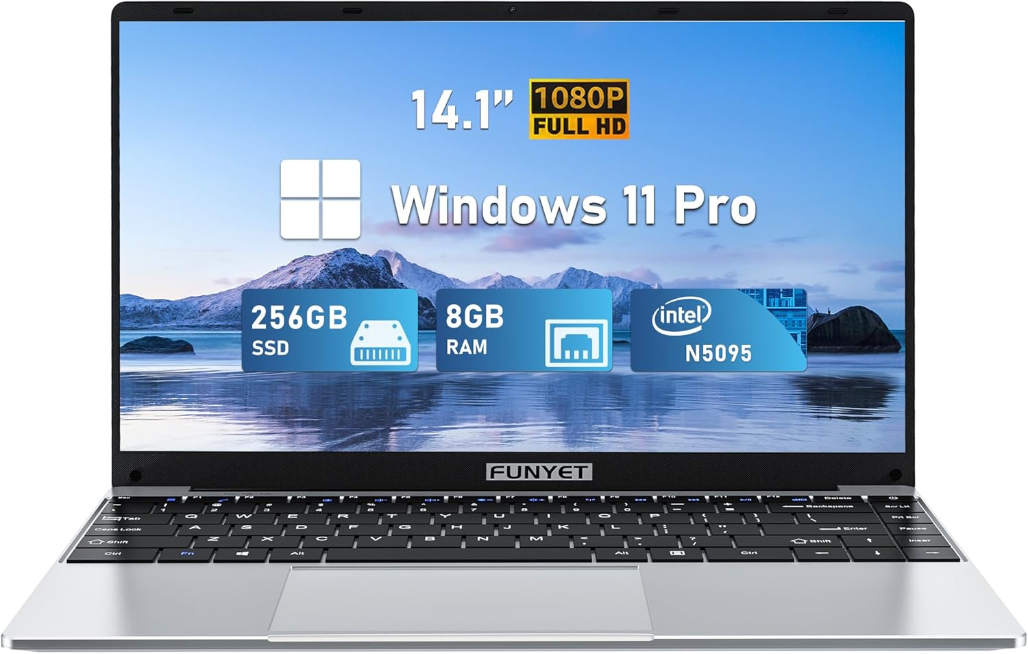 14 Inch Laptop Computer, Unique Gaming Laptop with 8GB RAM and 256GB SSD, High-P...