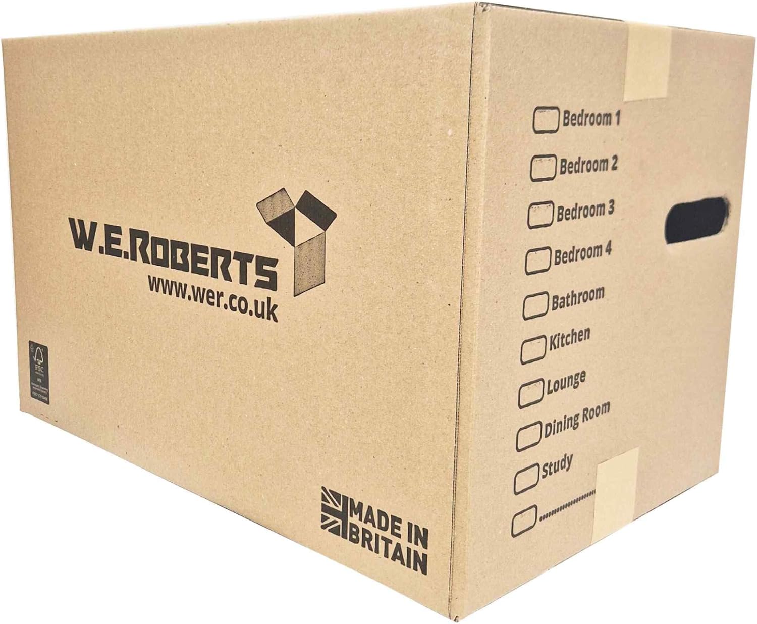 W.E. Roberts Moving Boxes LARGE STRONG Cardboard House Moving packing boxes for...