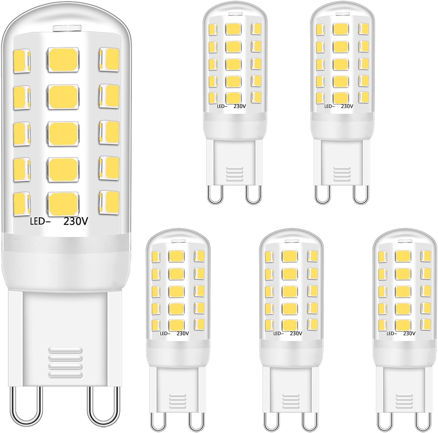Ugvmn G9 LED Bulb 5W Equivalent to 28W 33W 40W Halogen Bulbs, G9 Led Bulb Natura...
