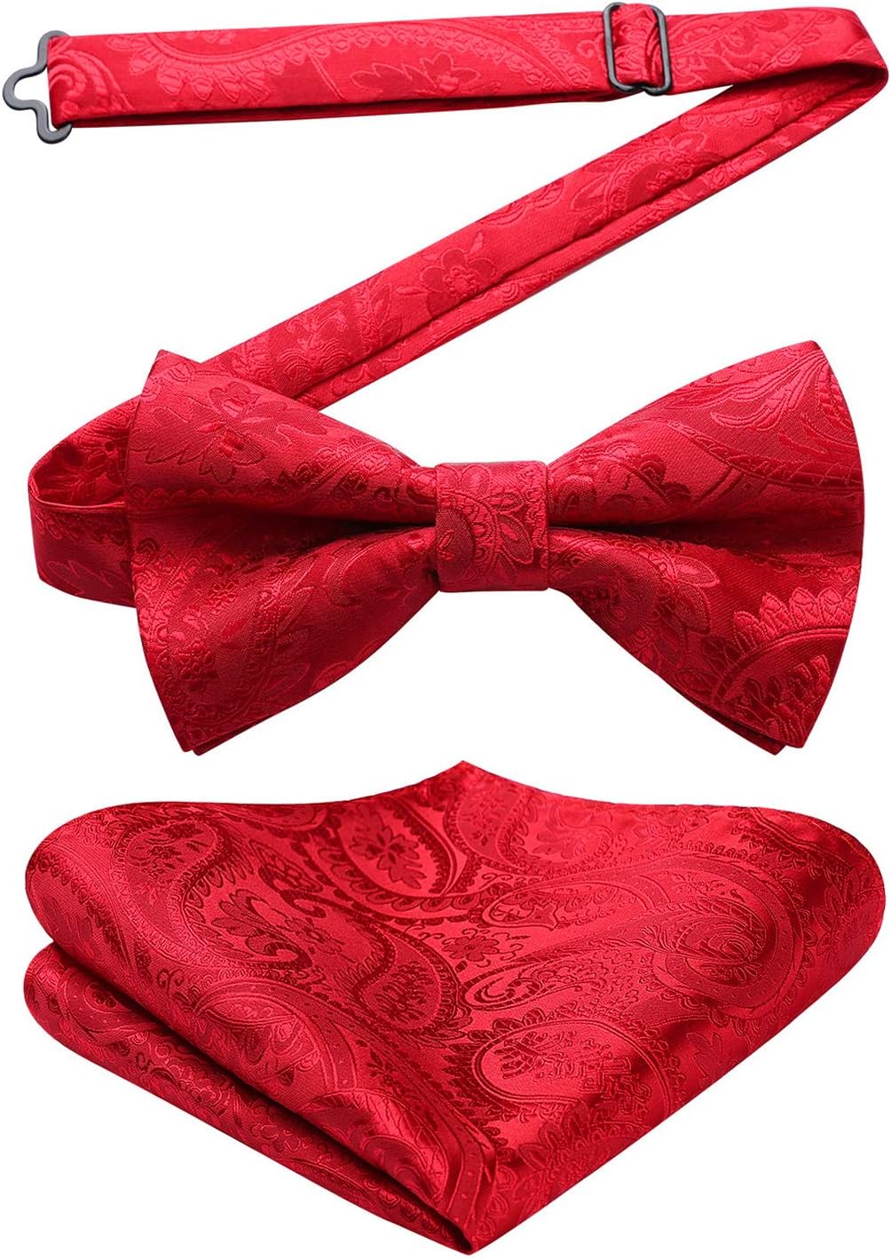 HISDERN Men's Bow Tie, Special Solid Color Pre-tied Bow Tie for Tuxedo, Innovati...