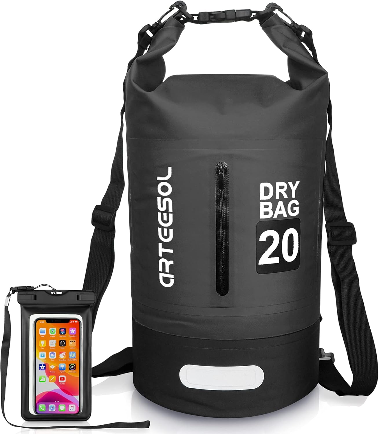 Dry Bag Backpack, Unique Waterproof Bag with Phone Pouch, Exceptional Wet Bag fo...