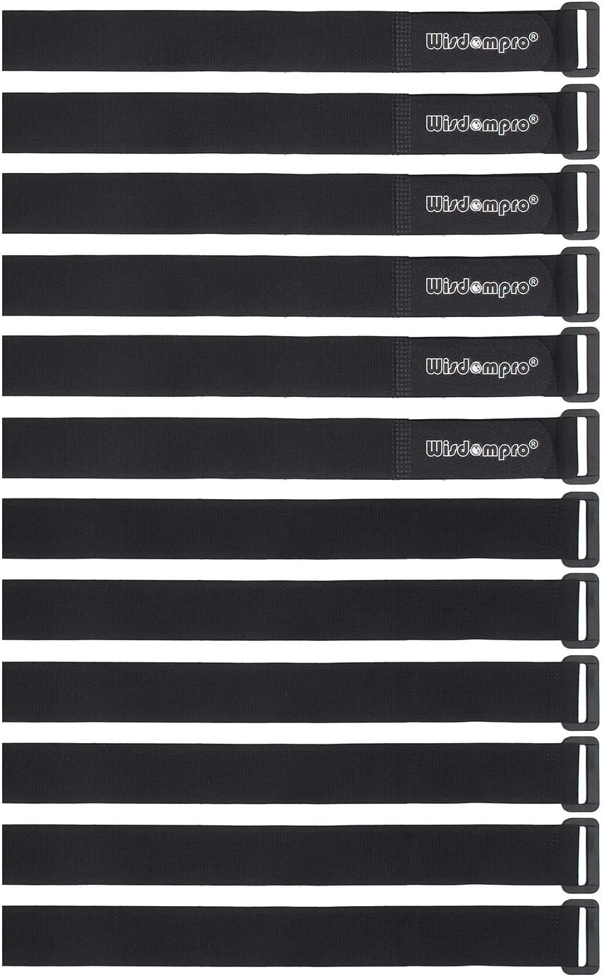 Cable Straps Wisdompro, Special Hook and Loop Cable Straps Fastening Cable Ties,...