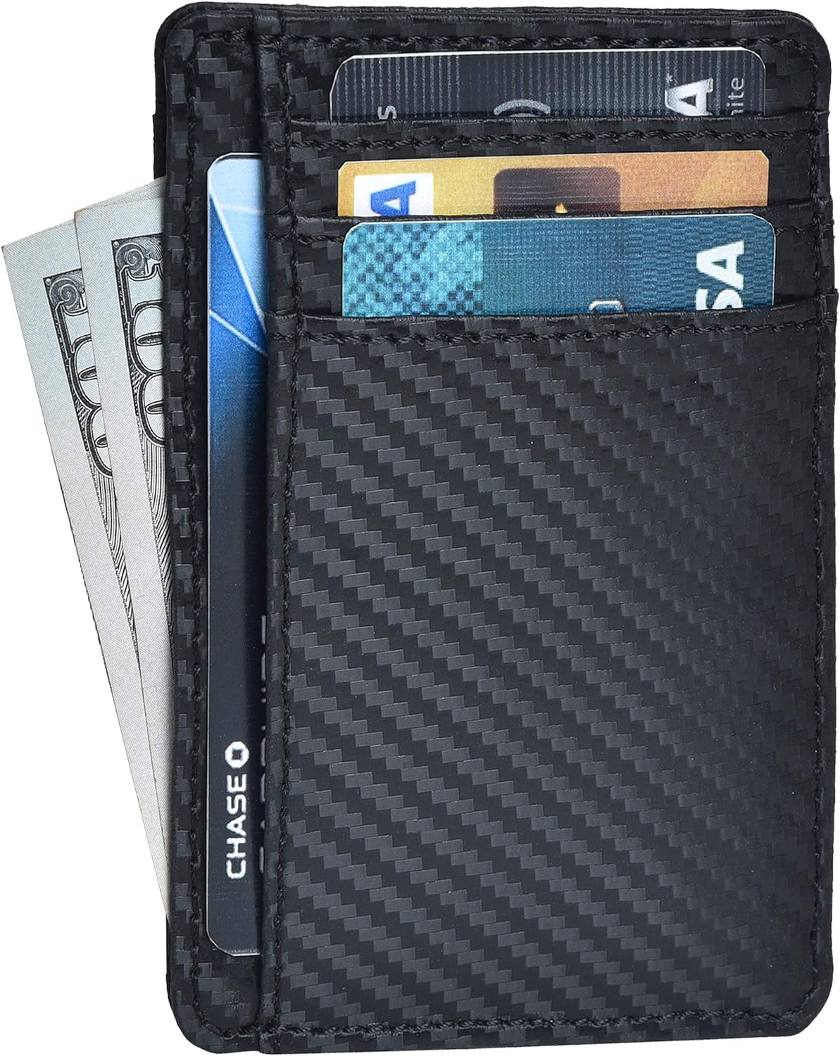 Real Leather Slim Wallet for Men and Women, Special Minimalist Wallet for RFID B...