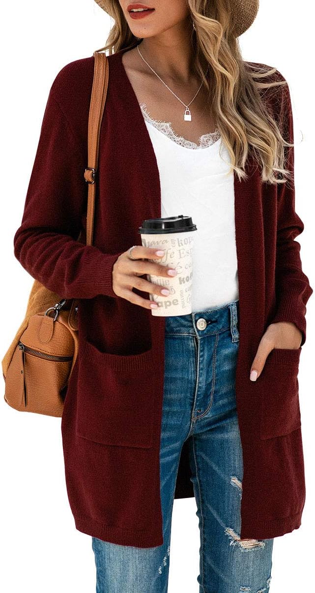 TASAMO Womens Cardigans, Special Cardigans Open Front with Pockets, Innovative C...