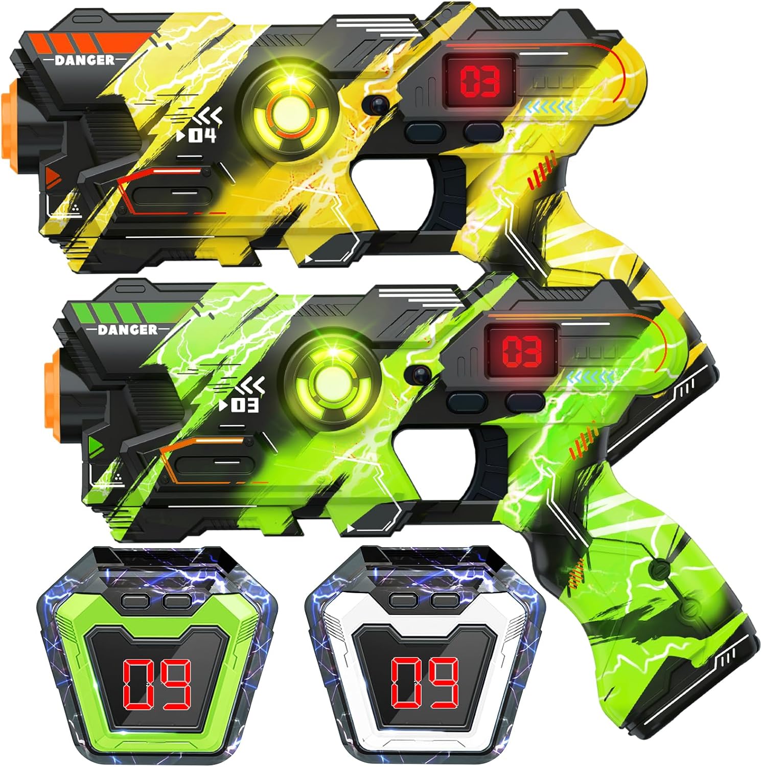 Laser Tag Guns Set, Special Digital LED Score Display Vest, Innovative Multi-Fun...