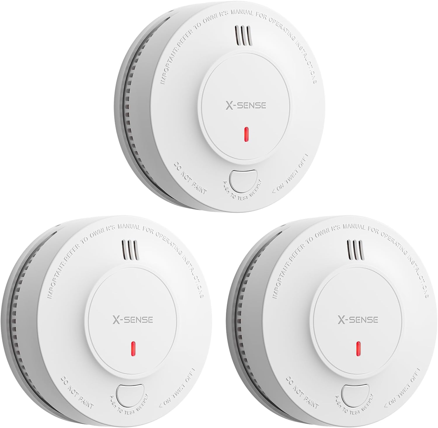 X-Sense Smoke Alarm, Special Fire Alarm Smoke Detector with 10-Year Battery, Inn...