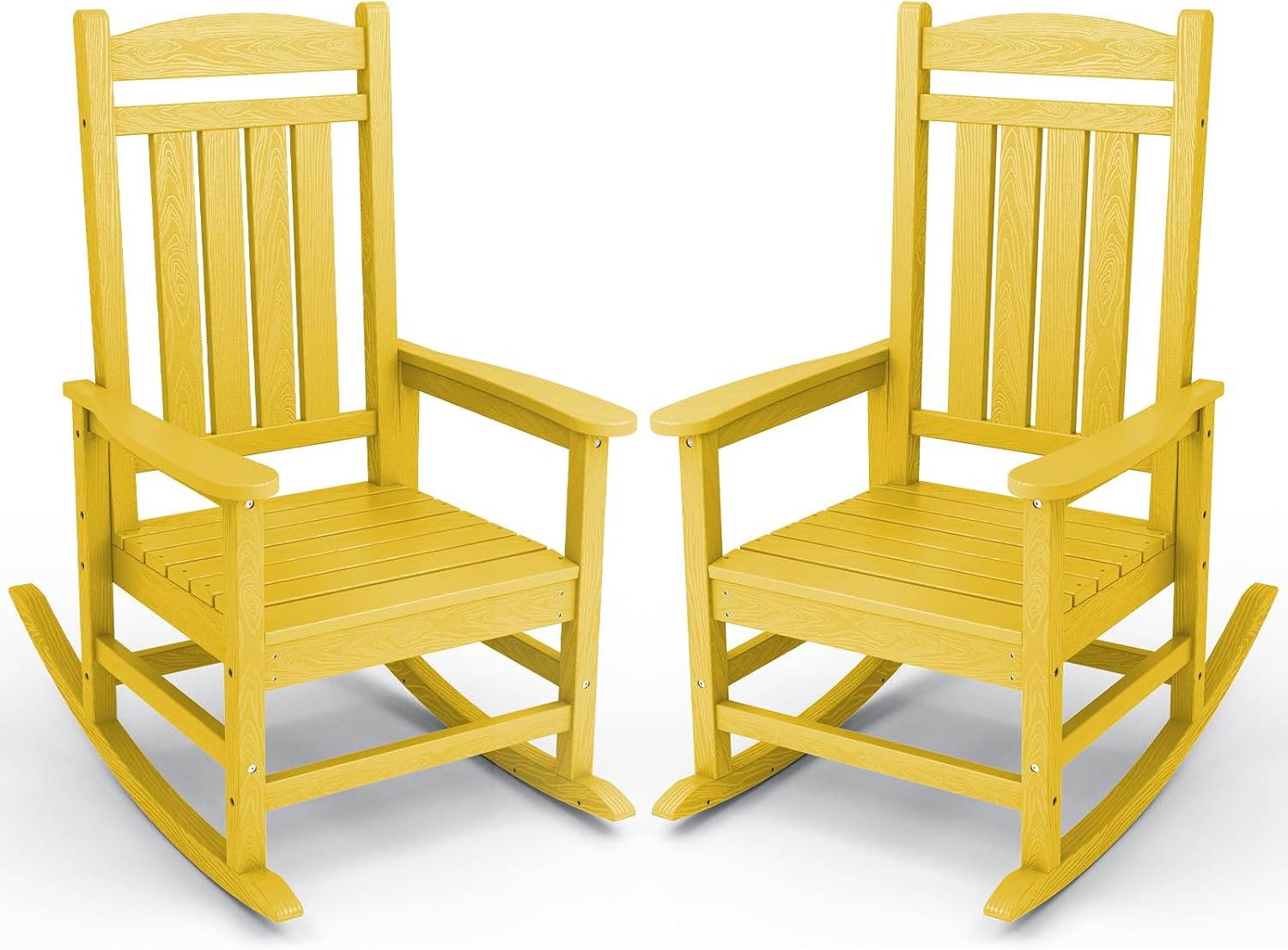 KINGYES Weather Resistant Outdoor Rocking Chair Set, Special Patio Rocking Chair...