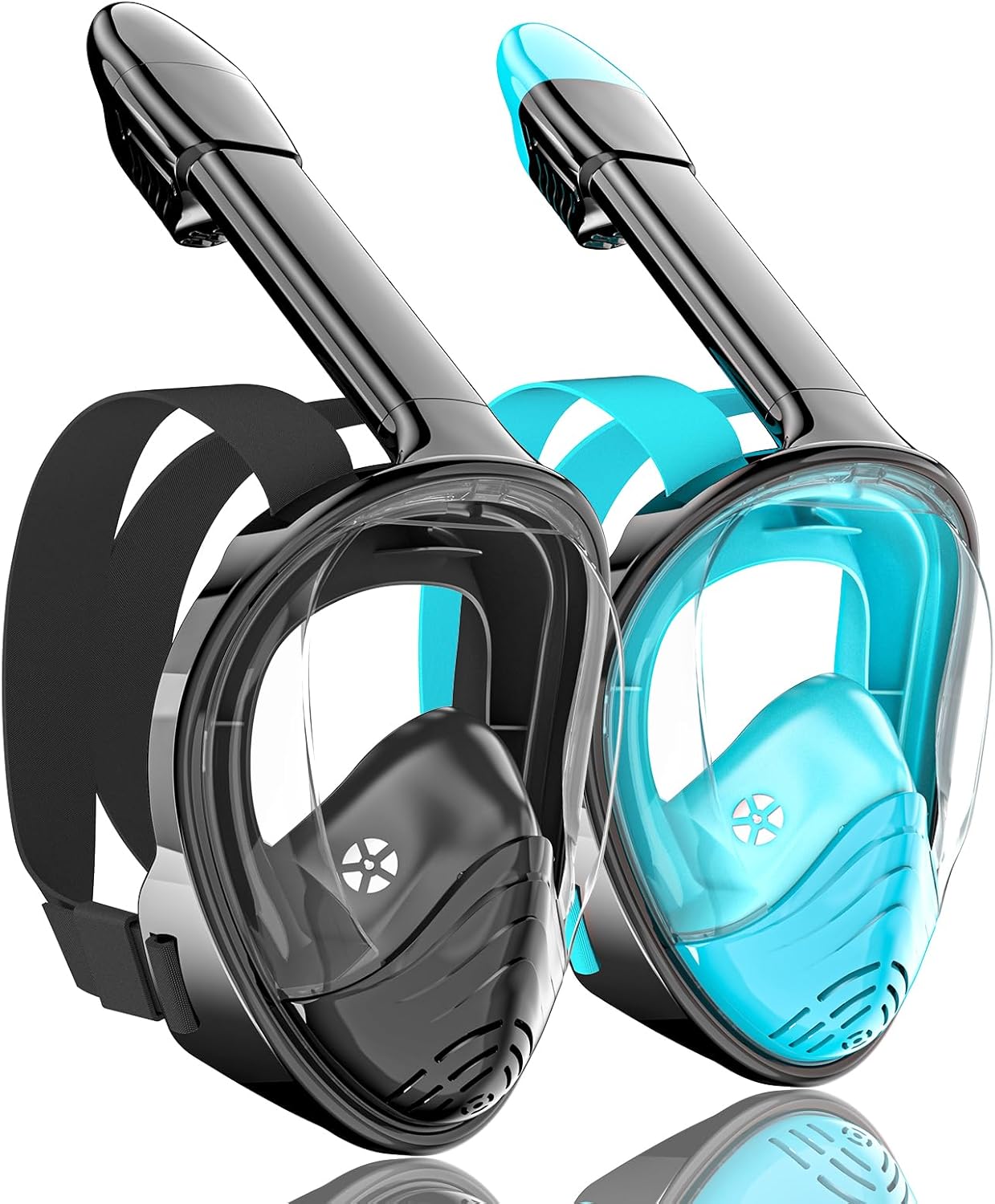 QingSong Full Face Snorkel Mask for Adults, Snorkeling Gear with Camera Mount, 1...