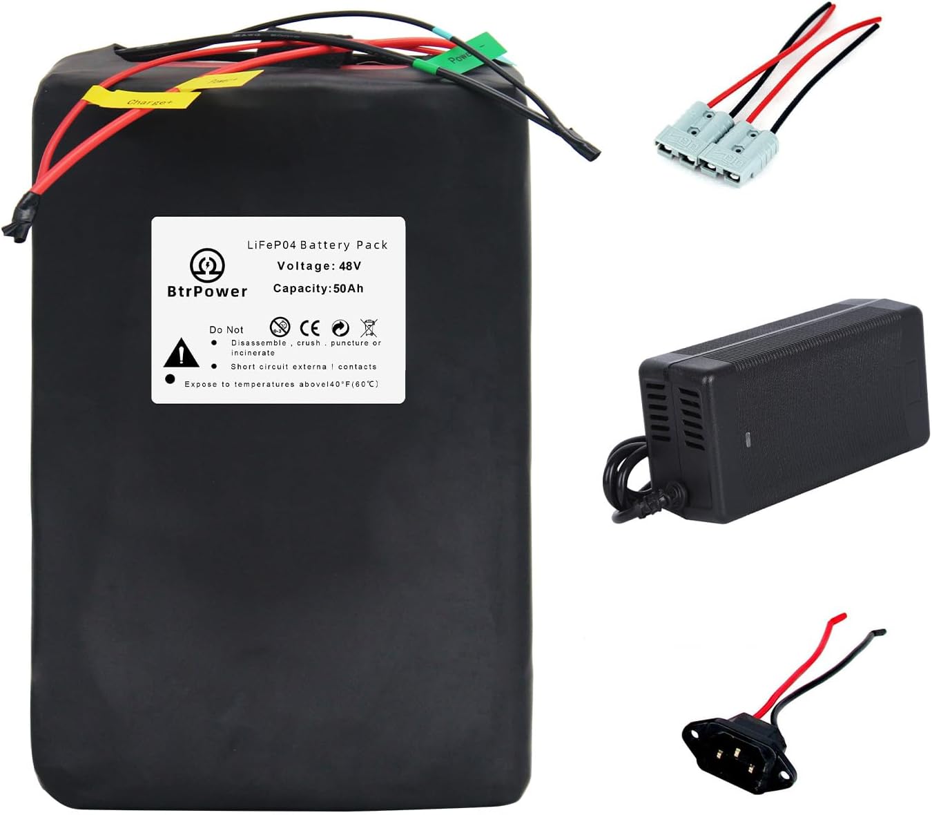 Ebike Battery 48V 52V 60A 72V 10AH 18AH 20AH 30AH 50AH Lithium Ion / LiFePO4 Bat...
