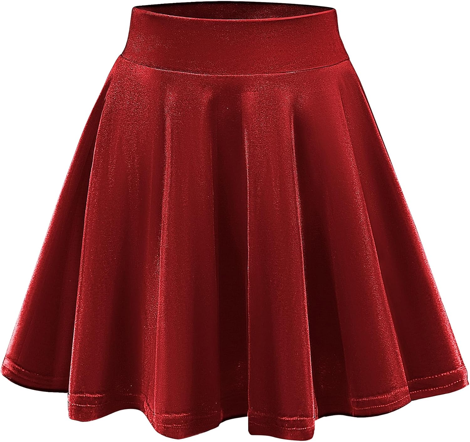 Urban CoCo Women's Skirt, Special Vintage Velvet Stretchy Skater, Innovative Min...