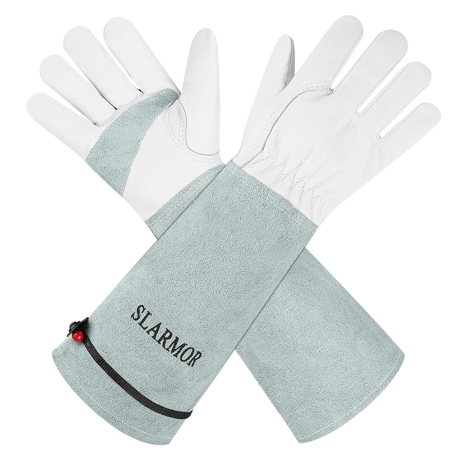 SLARMOR Leather Gardening Gloves, Special Gardening Gloves for Women/Men, Innova...