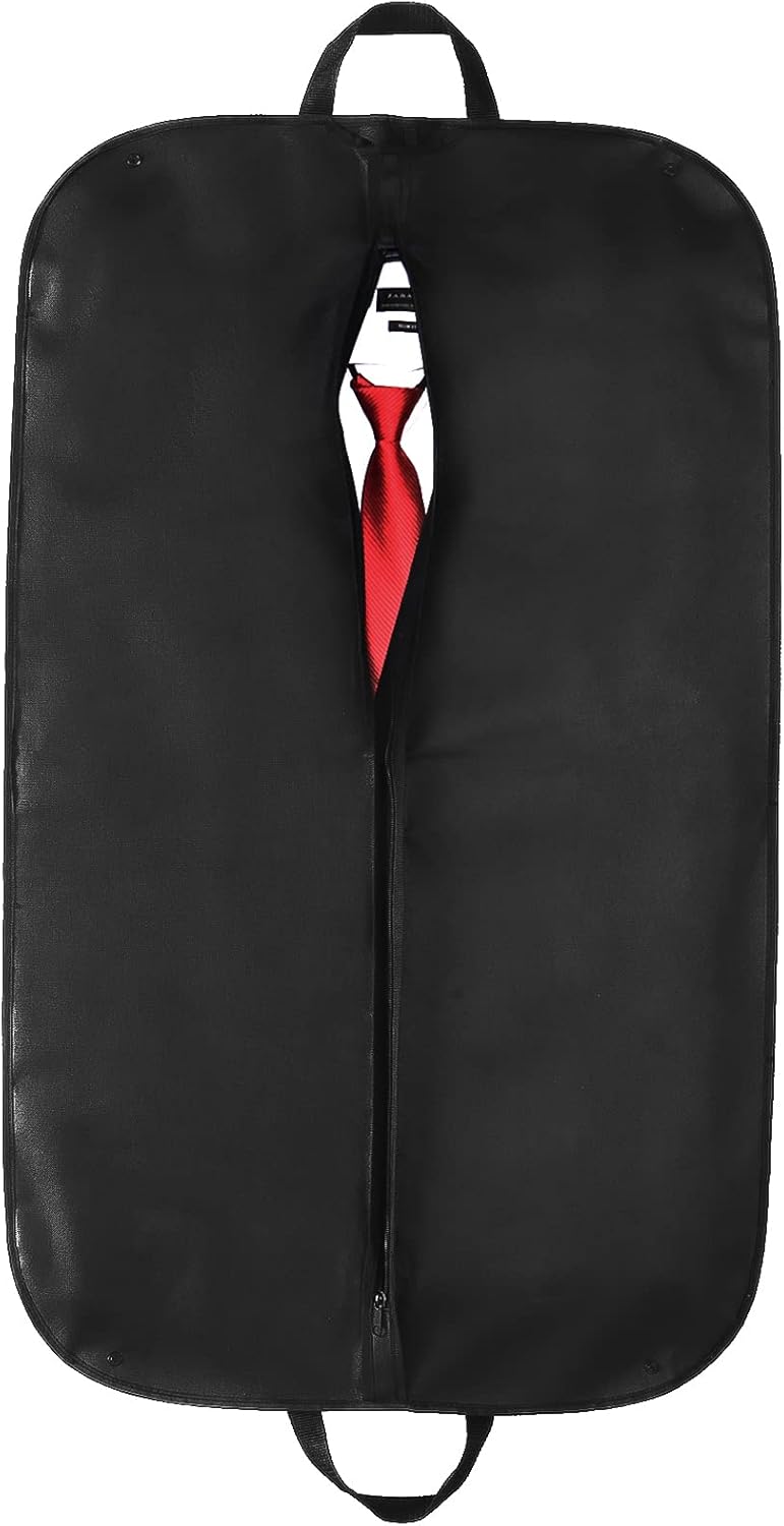 STEVOY 40" Suit Carrier Bag, Clothes Covers with Handles for Travel, Foldover Br...
