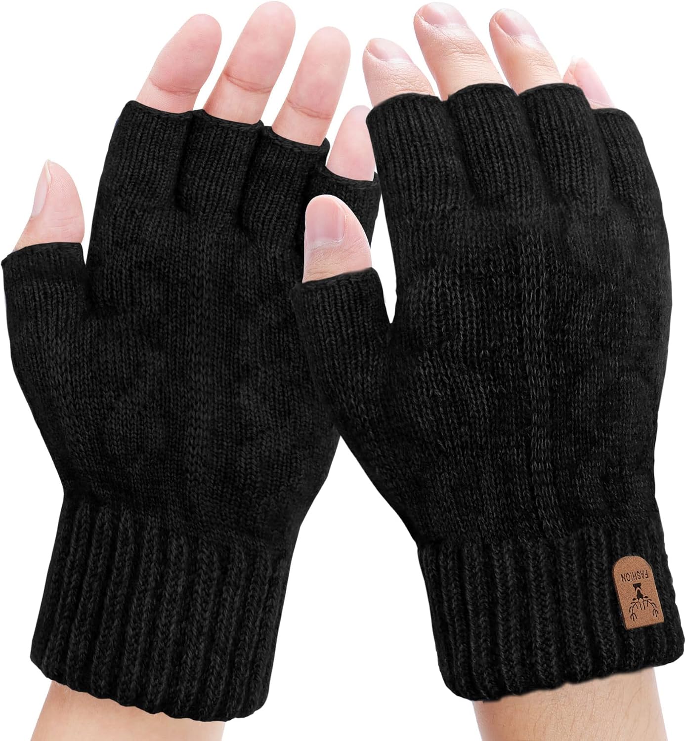 Kordear Fingerless Gloves, Special Men Thermal Gloves, Innovative Knitted Winter...
