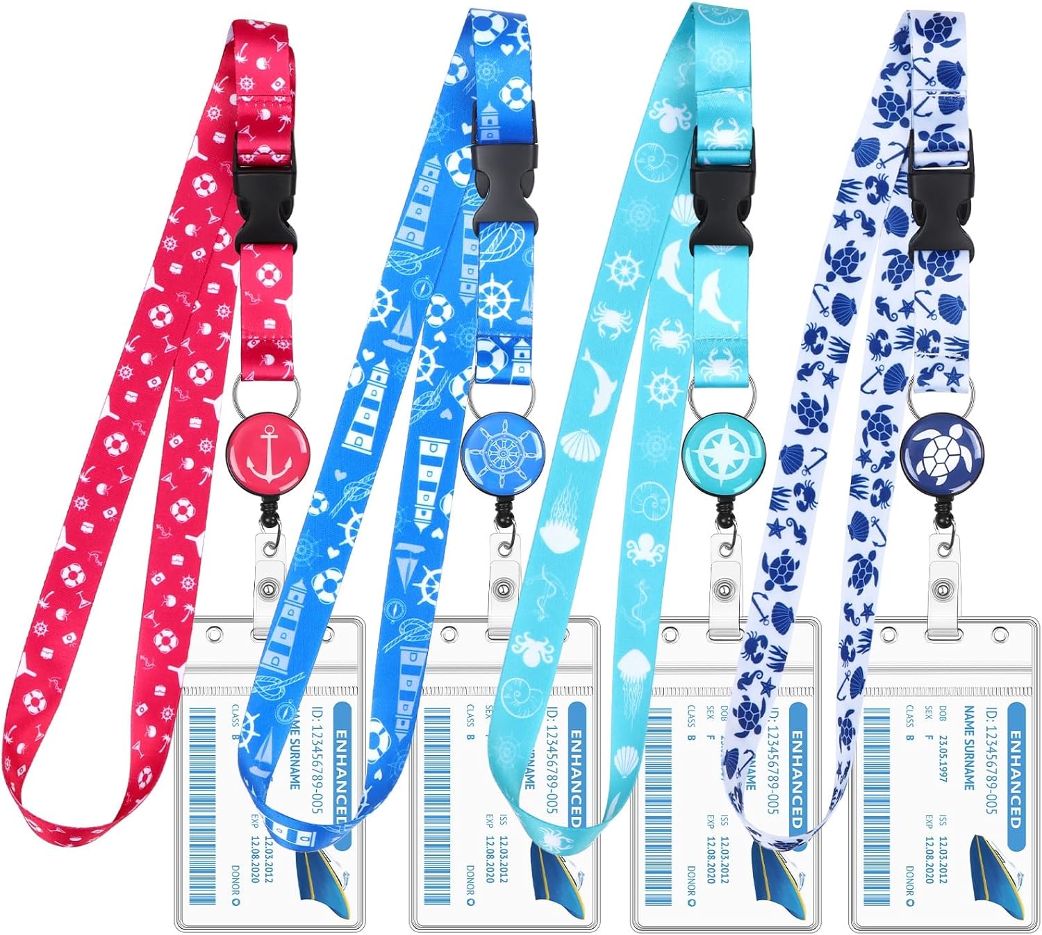 4 Pack Cruise Lanyards, Special Cruise Essentials...