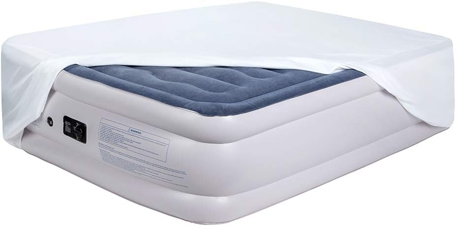 Bedecor Fitted Sheet for Air Mattress Inflate Without Disassembly Convenient & F...