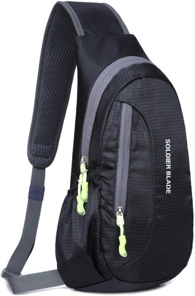 Gisdanchz Waterproof Lightweight Nylon Sling Rucksack Bag for Sports and Outdoor...