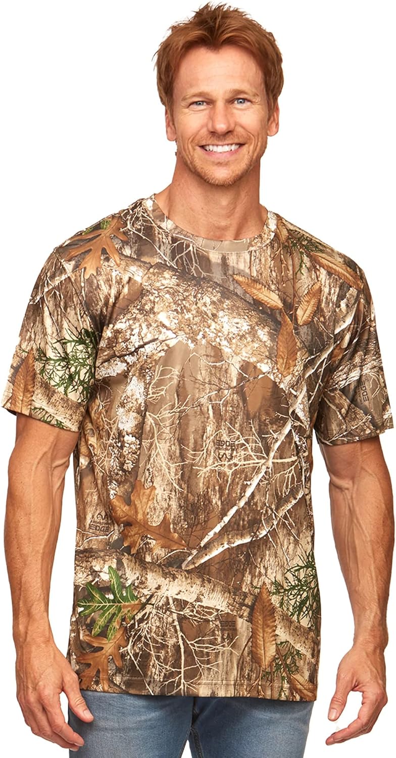 Realtree Men's Shirt, Special Camo Shirt, Innovative Lightweight Performance Shi...