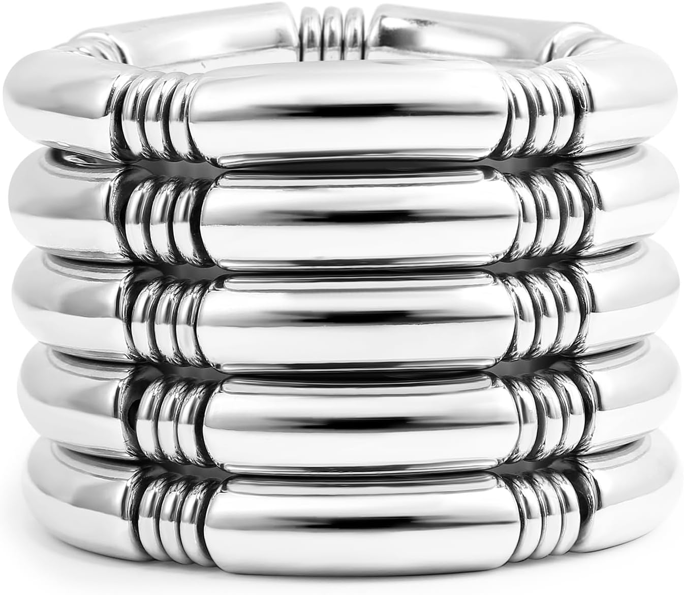 Gold Chunky Bangles, Special Bracelets For Women, Innovative 14k Gold Plated Jew...