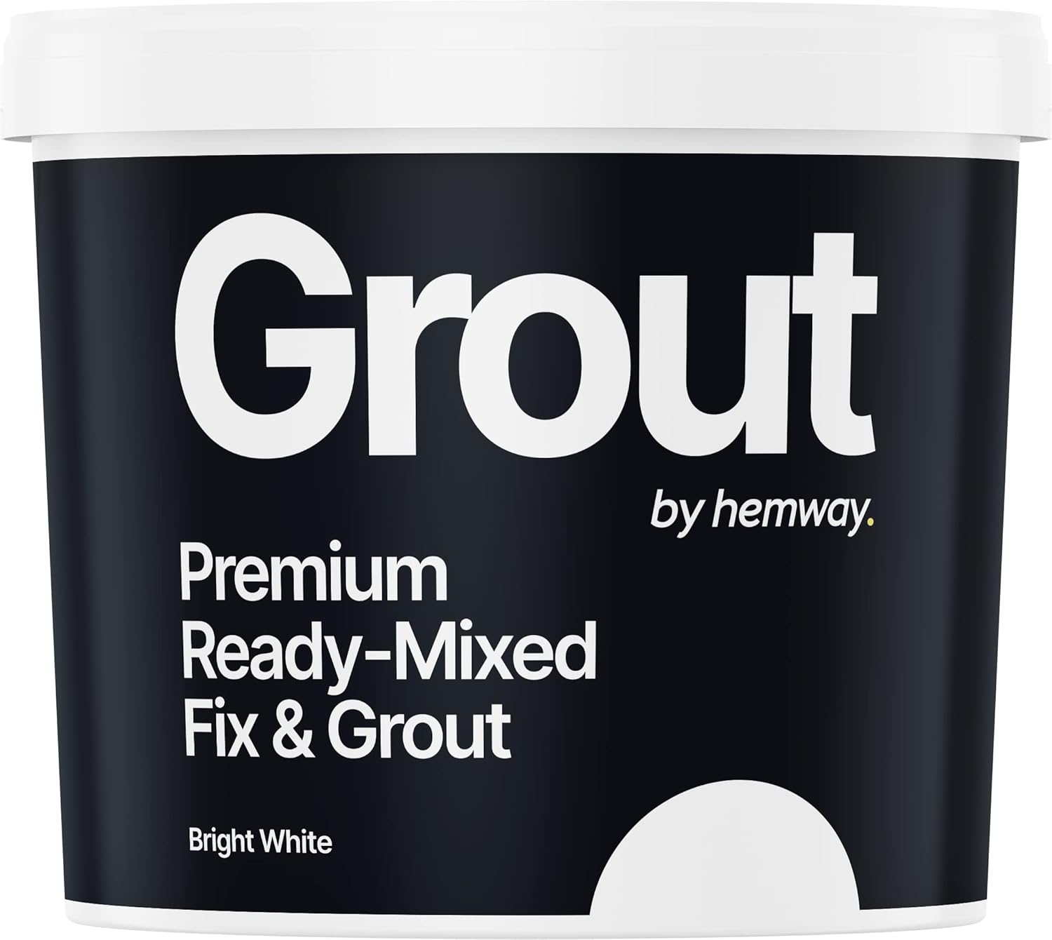 Hemway Ready Mixed Fix and Grout (White) Flooring Wall Tile Grout Adhesive, Anti...