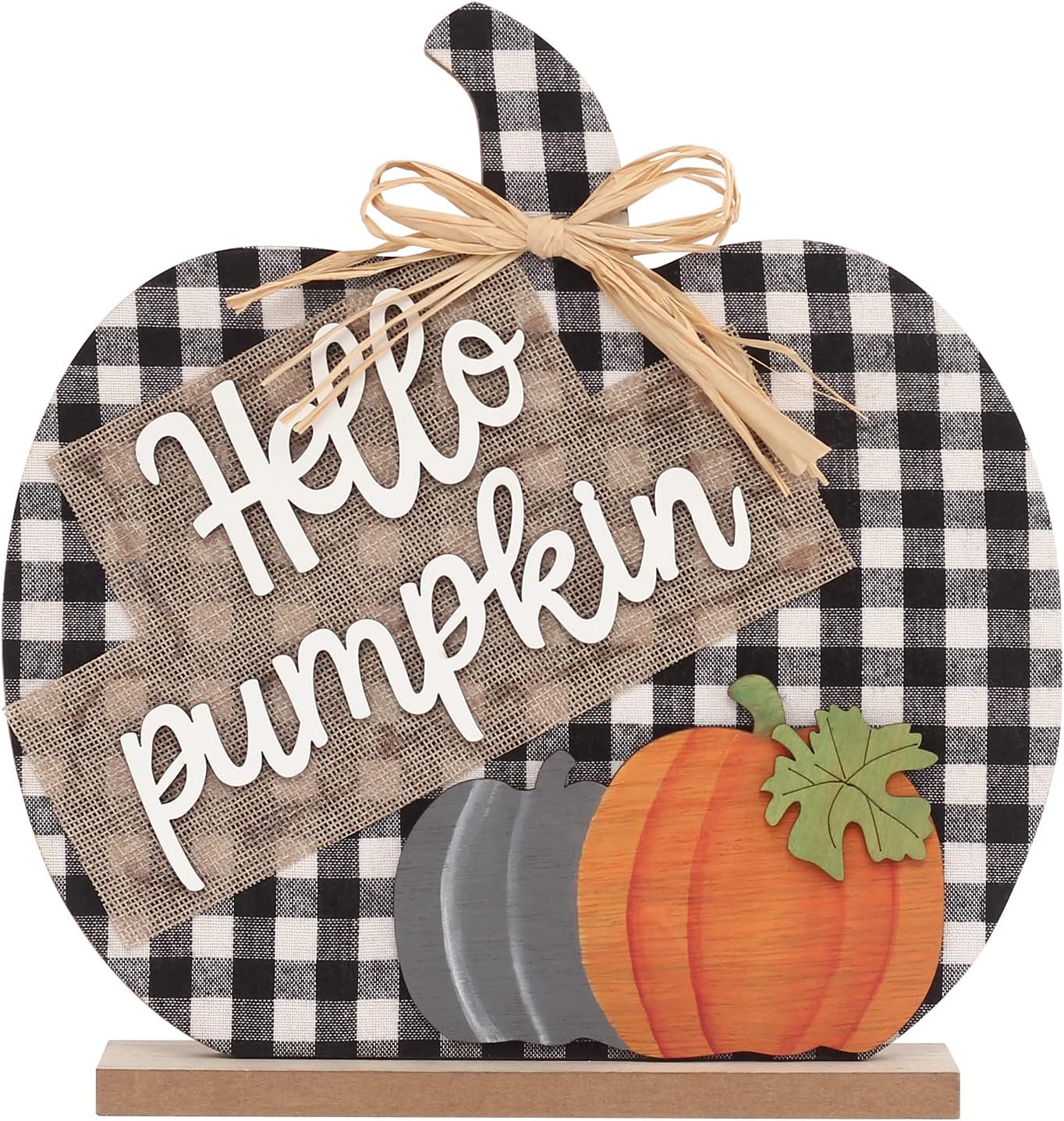 Super Holiday Fall Hello Pumpkin Sign Decorations,...