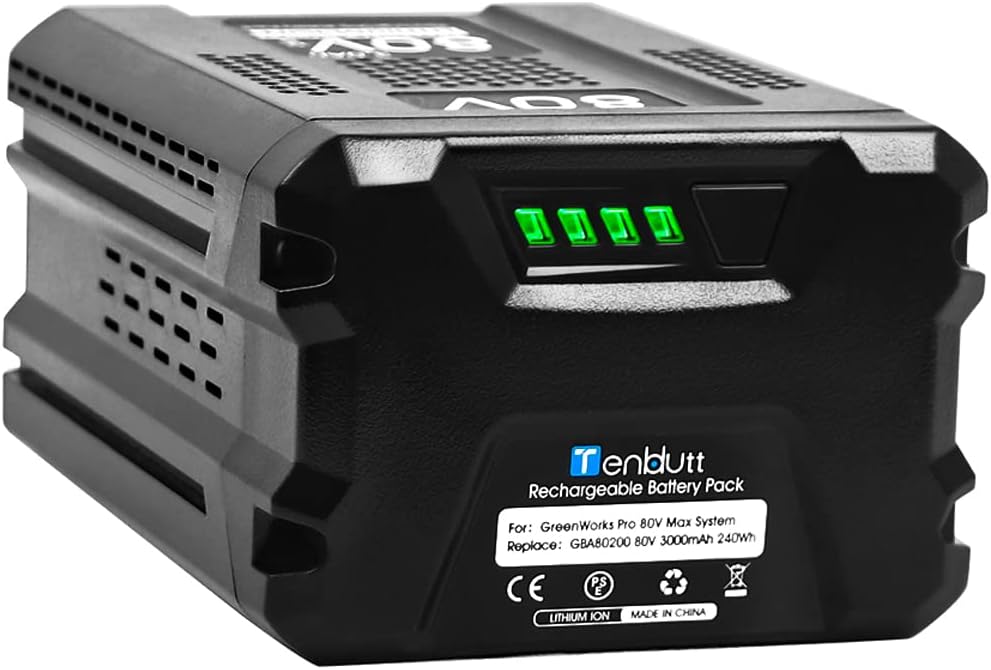 TenHutt 【Upgrade】 80V 3.0Ah Replacement Battery for Greenworks PRO 80V Battery...
