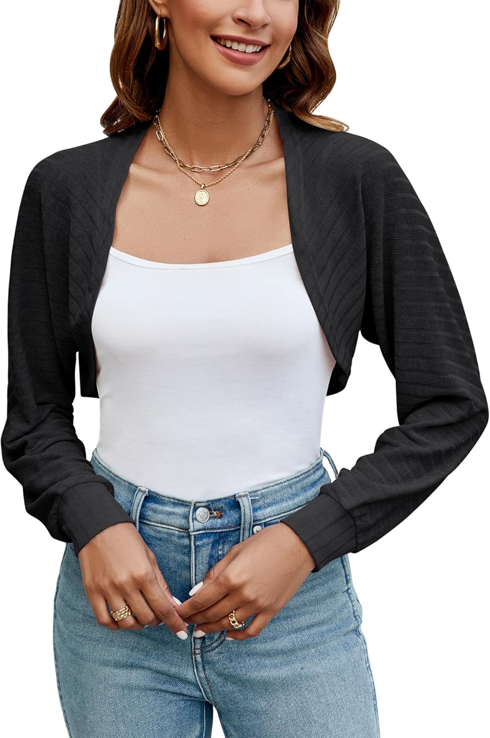 Ivicoer Women's Cardigan, Special Bolero Shrugs for Evening Dress, Unique Long S...