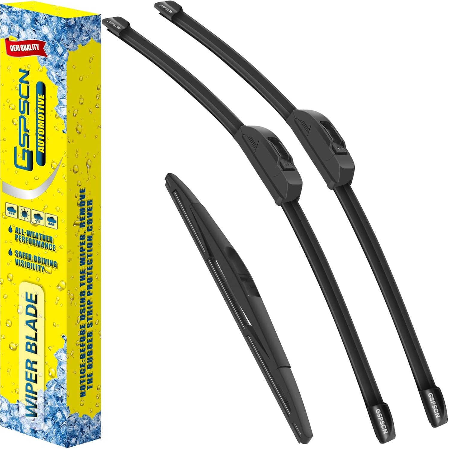 Quality GSPSCN 3 Wipers, Special OEM Replacement Wiper Blades for Acura RDX (201...