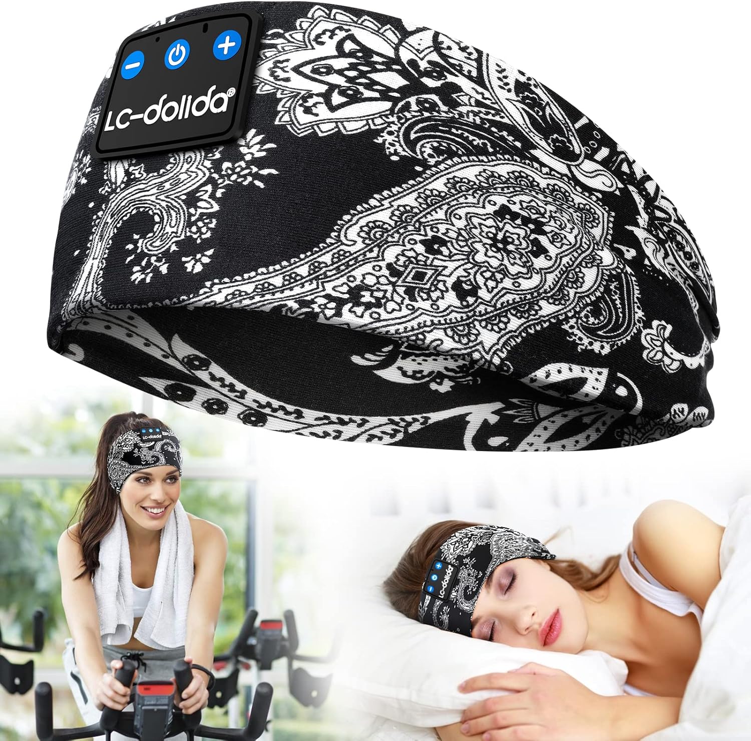 LC-dolida Sleep Headphones, Special Bluetooth Music Wireless Band Headphones, In...