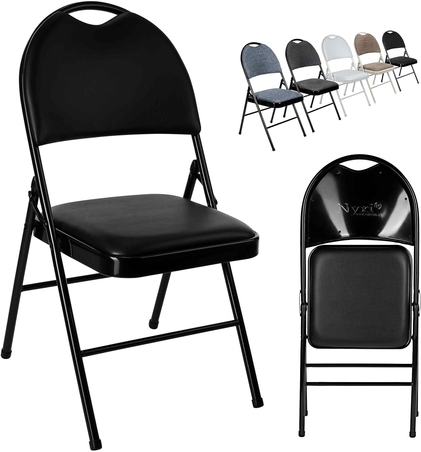 Nyxi Set of 2 Folding Chairs, Special Premium Quality Foldable Chair for Home Of...