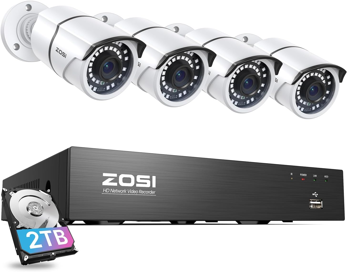 ZOSI 8CH 4K PoE Home Security Camera, Special Secu...