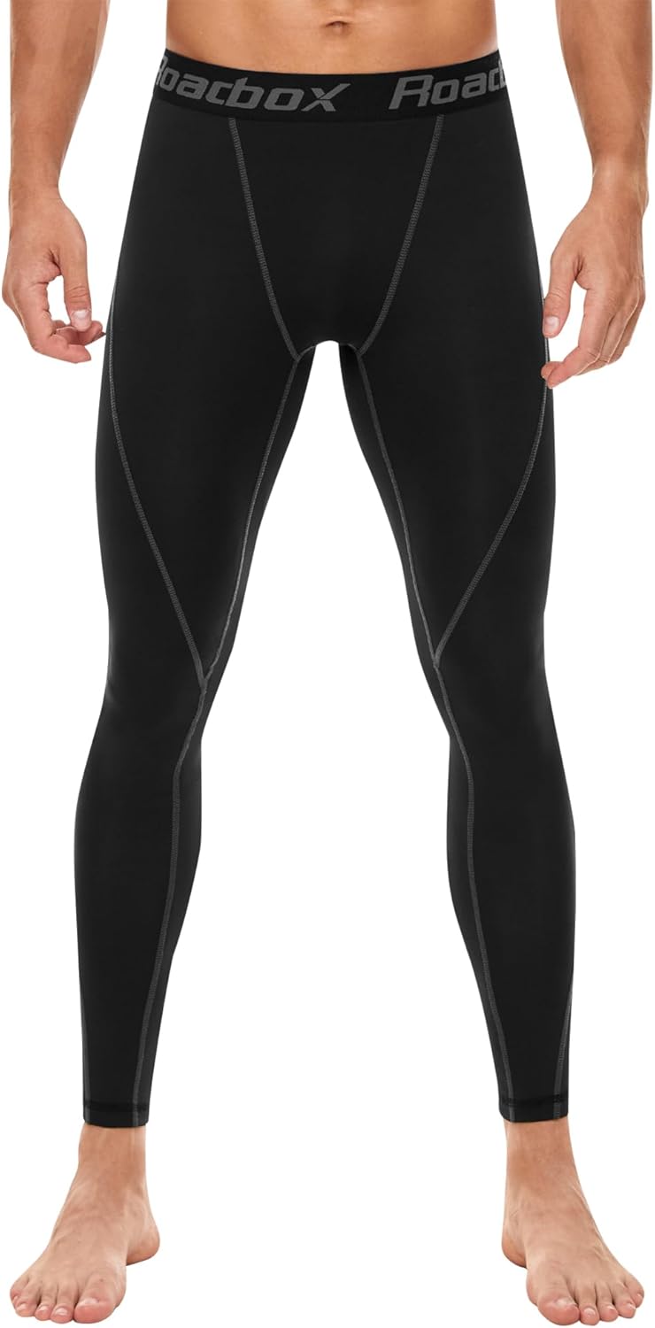 **Best Roadbox Men's Compression Leggings, Special Thights for Training Gym, Inn...