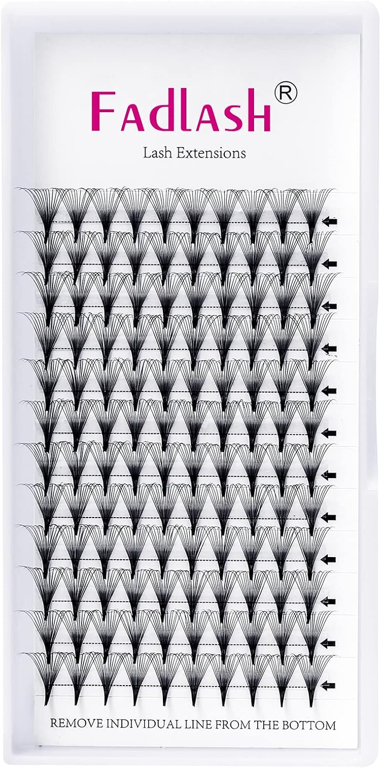 Volume Eyelash Extensions, Special 14D 0.07mm D Curl 12mm Premade Fans, Innovati...