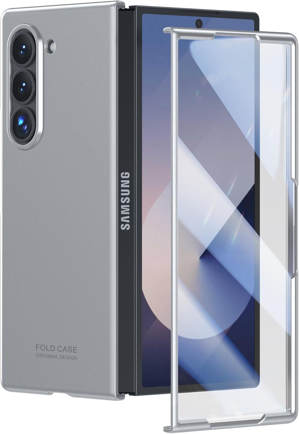 Vizvera for Samsung Galaxy Z Fold 6 Case, Built in Screen Protector Full Body Co...