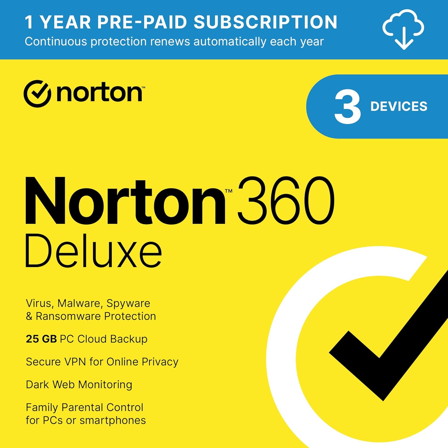 Norton 360 Deluxe 2024, Antivirus software for 3 D...