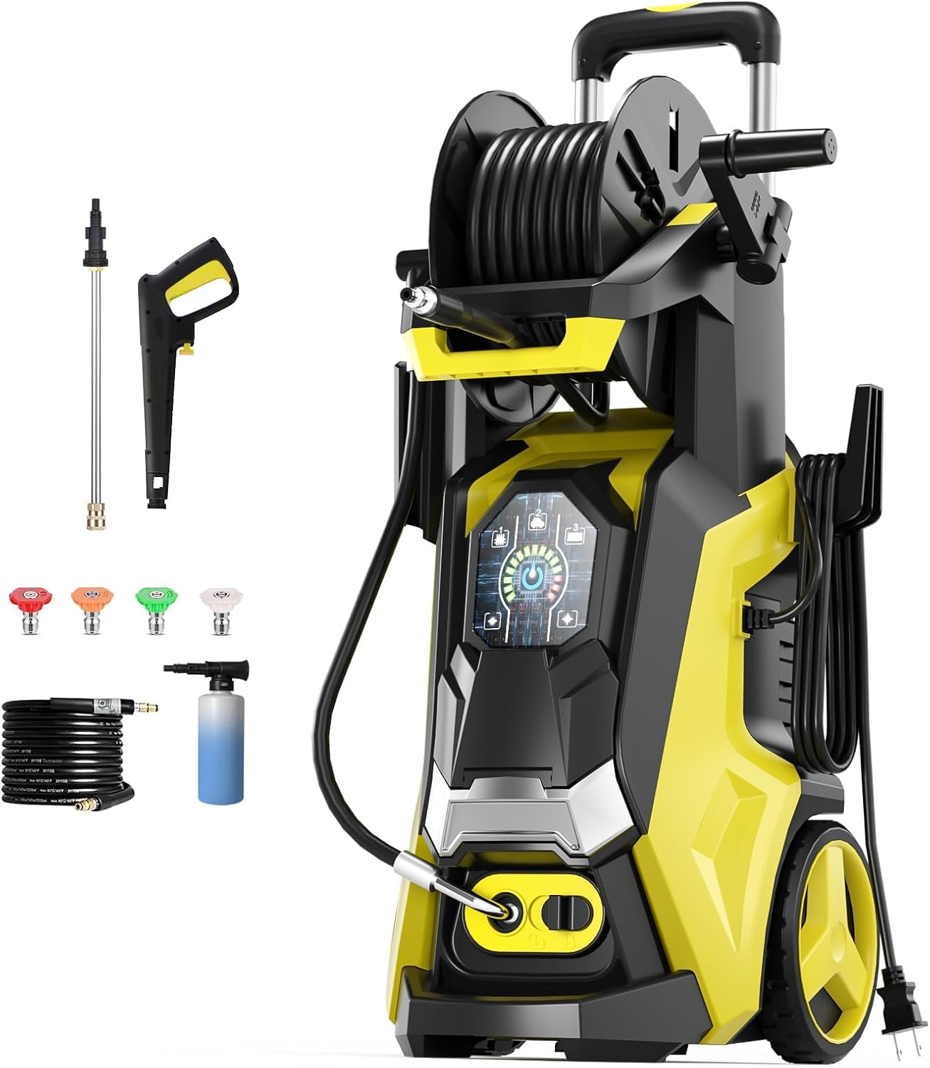 Electric Pressure Washer 5000 PSI 3.3 GPM Power Washer Touch Screen Adjustable P...