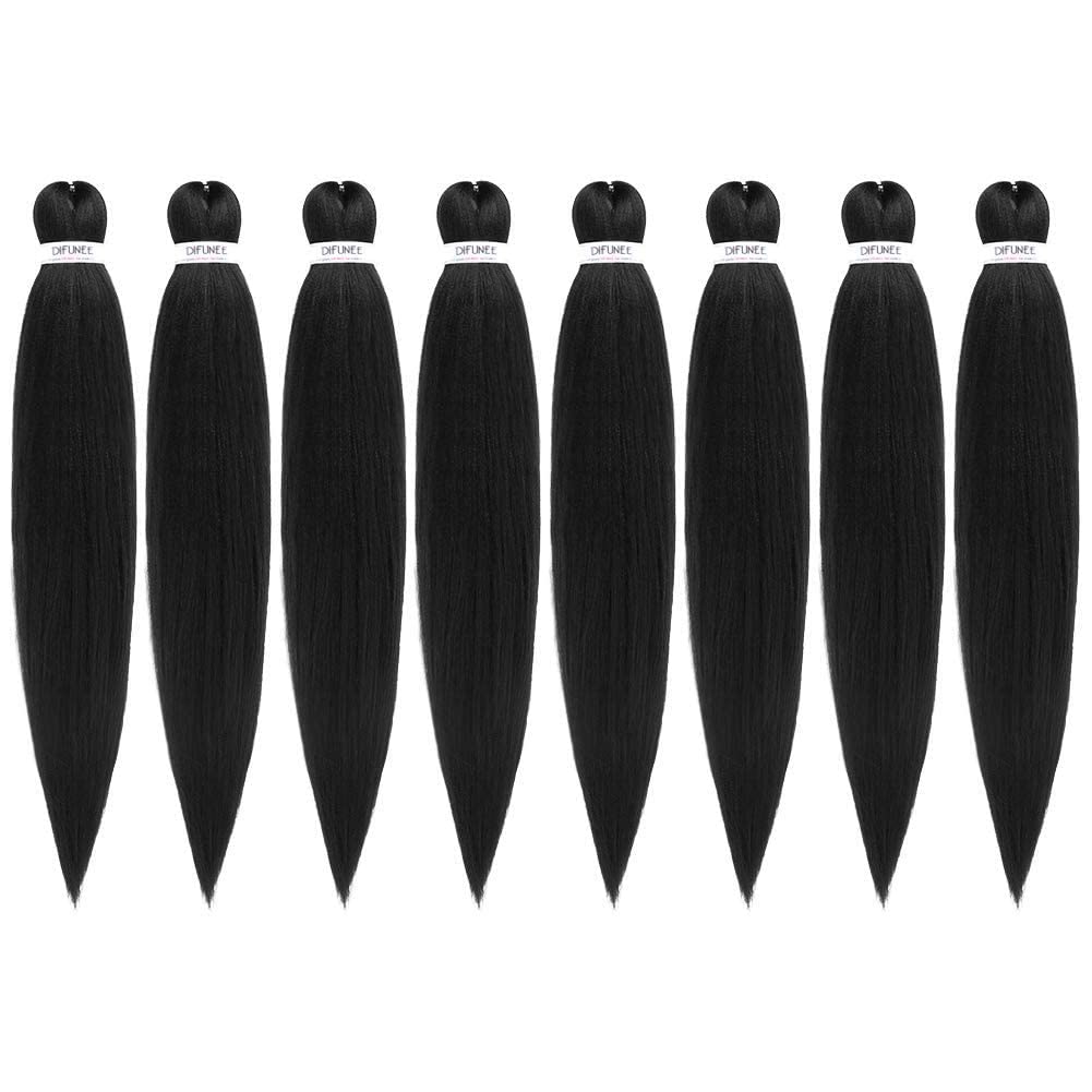 Pre-Stretched Braiding Hair, Special 24 Inch Braiding Hair For Twist or Box Brai...