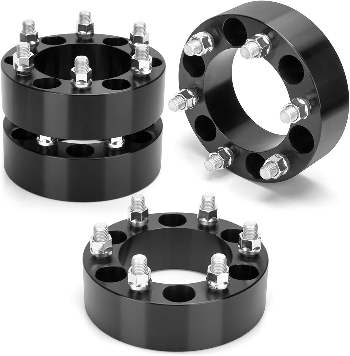 dynofit 6x5.5 to 6x5.5 Forged 2inch Wheel Spacers Adapters for 1999-2024 Silvera...